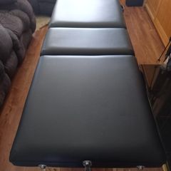 Adjustable massage table and swivel stool