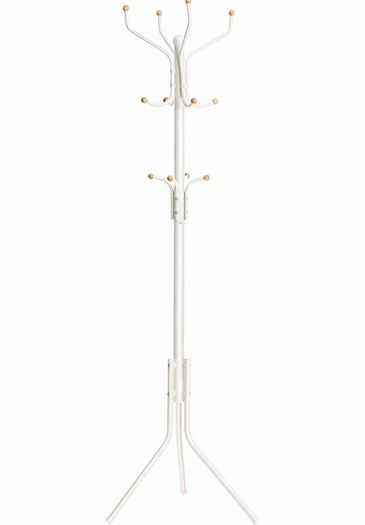 Metal Coat Rack, Clothes Stand, Hat Handbag Hanger, 182 cm Tall Hall Tree (MULTIPLE COLOURS)