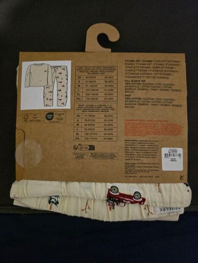 large penneys primark christmas pyjamas pair set