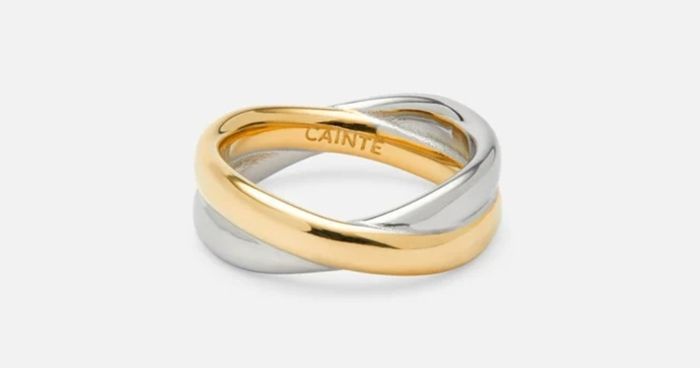 Two toned ring