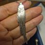 Rare Find. Vintage Sterling Silver Shimmering Tassel Neckace and Earrings Image 2