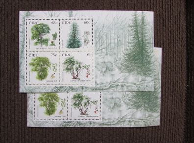 Irish Native Trees 2006,Two Minature Sheets.Inc Washington 2006 stamp Exhibition Overprint.MNH.