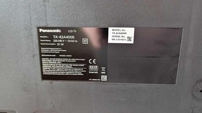 Panasonic 42" 100Hz Freeview HD LED TV - (TX-42A400b)