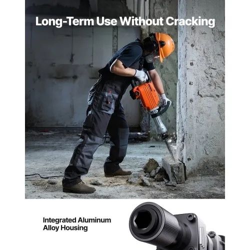 Demolition Jack Hammer Concrete Breaker 2200W Electric Hammer 4 Chisel Bits