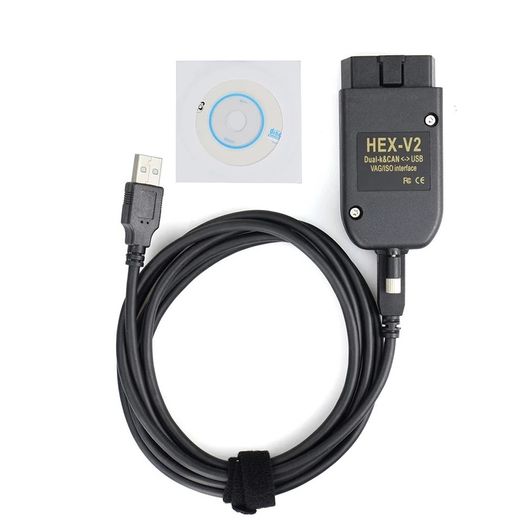Vagcom V22.3 Obd2 Scanner Hex V2 Vag Com 21.9 Usb Interface For Vw Audi Skoda Seat Unlimited Vins Atmega162