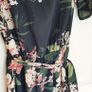 Quiz Black Floral Dress - Size 10 Image 8