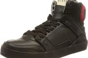 Guess Men's Lodi Special Leather Sneaker, Fm8losele12blkmu, 41eu, 7,5uk