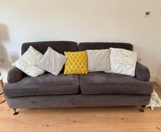 Grey Velvet Couch