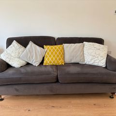 Grey Velvet Couch