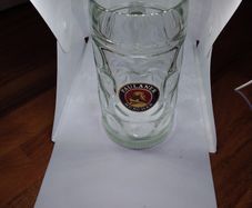 Large Paulaner Munchen Heavy Glass Tankard/Stein