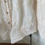 Cream cotton Zara blouse Size 10/12 Image 2