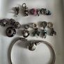Original Pandora bracelet with many charms silver 925 Image 2