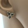 sterling silver marcasite earrings Image 2