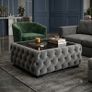 Chester Lux grey Coffee Table 83x63x35cm Free Delivery Image 3