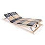 Slatted Bed Bases 2 pcs with 42 Slats 7 Zones 80x200 cm Image 8