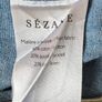 Sezane blue top blouse 36 Image 4