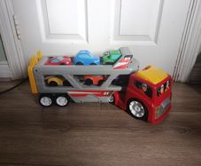 Car and digger