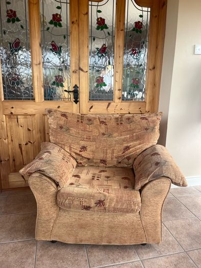 3-Seater Sofa & Matching Armchair