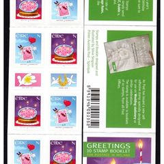 2007 Ireland Greeting Self-adhesive Commemorative Stamp Booklet Mint Never Hinged (MNH). Hibernian HB137.