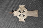 Vintage ISJ STERLING IRISH Celtic Cross pendant