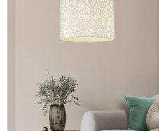 Lampshade grey (sage) and white leaves
