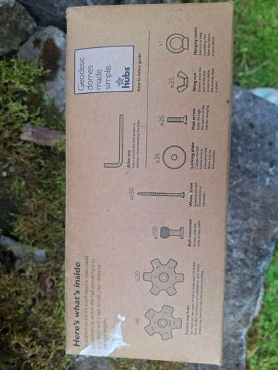 geodesic dome kit , build by hubs