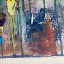 Original Abstract Painting of Cyclists Tour De France The Peleton Bike Bicycle Art  Gift Image 5