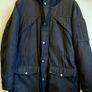 Bershka Black Hooded Coat Size M Image 2