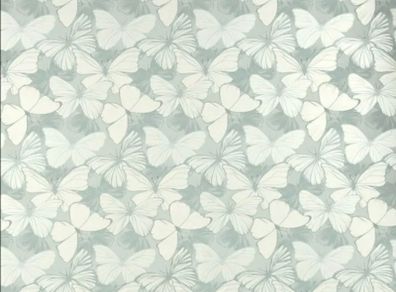 Laura Ashley duck egg Butterfly Garden wallpaper