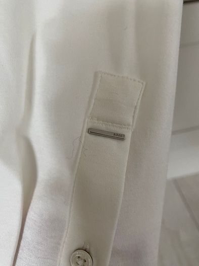 Designer brand Hugo Boss ladies soft cotton cream shirt blouse BRAND NEW
