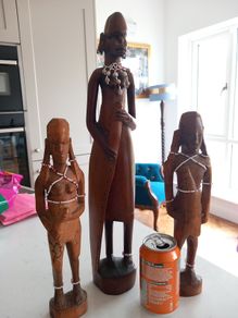 African figurine/statues/ carving ornaments decor masks home wooden hand carved tribal