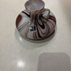 Vintage Italian Murano Glass Vase by Carlo Moretti - 10 cm high