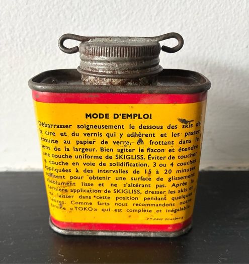 Rare Vintage Ski Wax Advertising Tin