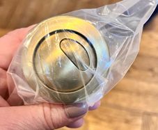 Brushed Brass Toilet Dual Flush Replacement Button