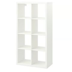 4x2 kallax matt white unit