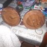 Two Old Military Brass Shell Lamps on Mahogany Bases Image 4