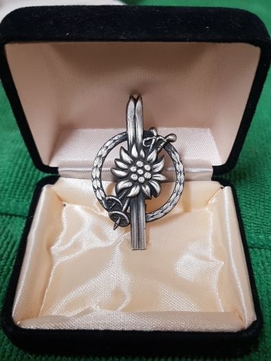 Vintage German Skiing Brooch