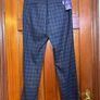 NEW WITH TAGS Harry Brown slim fit textured check Navy suit pants in W30 L30. Image 4
