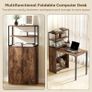 Folding Work Table With Shelf Image 4