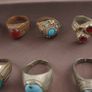 Ancient Handmade Brass Rings Lot of 15 Mixed Collectible Antique Rings Image 8