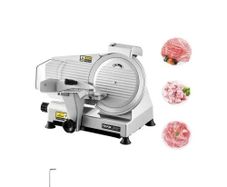 Commercial Meat Slicer, 10 inch Electric Deli Food Slicer, 180W Meat Cutter with a Premium 65Mn Blade, 0-0.4 inch Adjustable Thickness