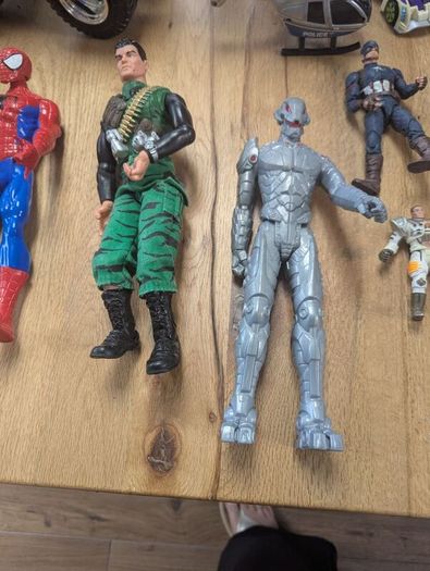 action figures and vehicles