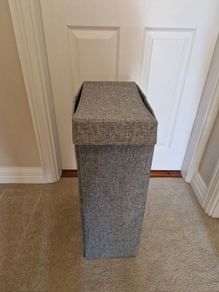 Slim and collapsible laundry bin