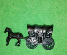 Vintage Horse & Wagon Die-Cast Metal Pencil Sharpener