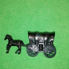 Vintage Horse & Wagon Die-Cast Metal Pencil Sharpener
