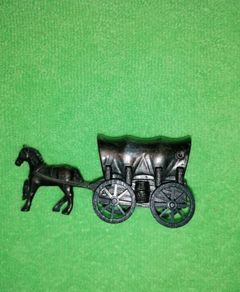 Vintage Horse & Wagon Die-Cast Metal Pencil Sharpener