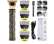 Vintage T9 Retro Style Cordless Electric Hair Clipper