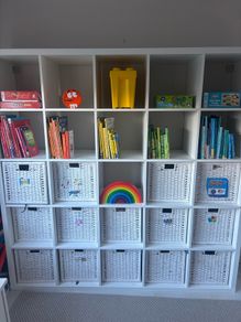 Kallax shelving and baskets
