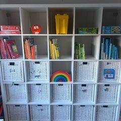 Kallax shelving and baskets