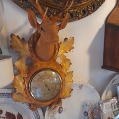 1950's Kitsch Thermometer Stag Head